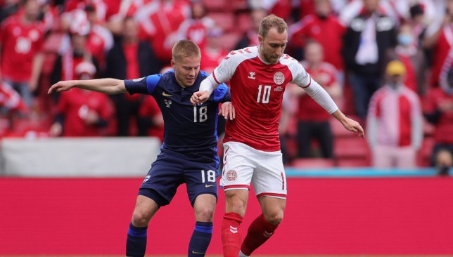 يورو 2020 : اختيار إريكسن أفضل لاعب في مباراة الدنمارك وفنلندا