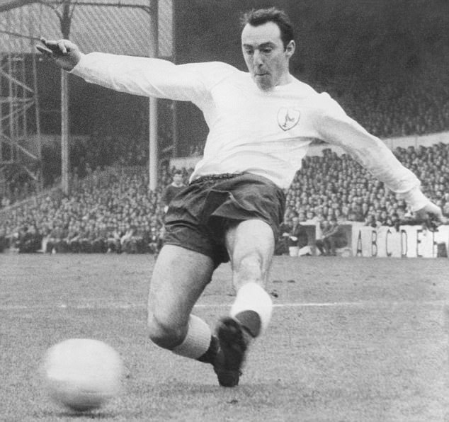Jimmy Greaves in action for Tottenham Hotspur.