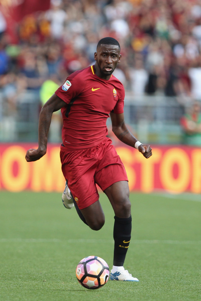 ROME, ITALY - MAY 28: Antonio Rudiger of AS Roma in action during the Serie A match between AS Roma and Genoa CFC at Stadio Olimpico on May 28, 2017 in Rome, Italy. (Photo by Paolo Bruno/Getty Images)