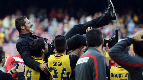 دييجو سيميوني بطل الدوري الإسباني 13\2014