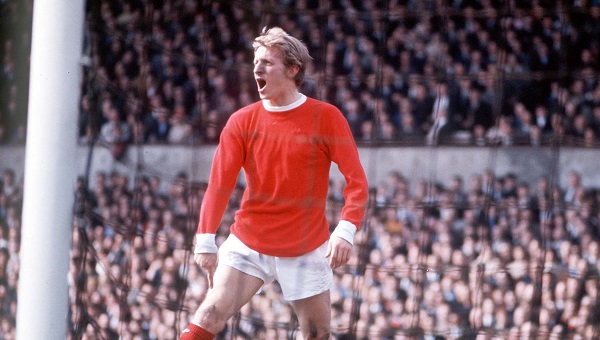 SPORT. FOOTBALL. Manchester United's Denis Law voices his opinion during a League match.