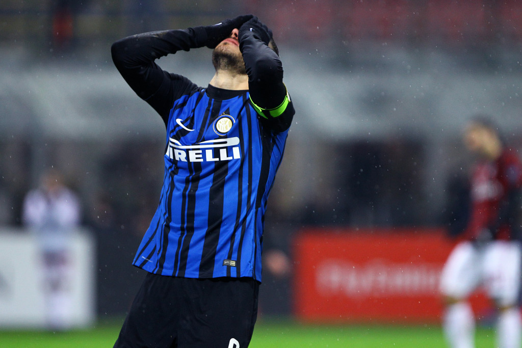 Mauro Icardi of FC Internazionale despair during the Tim