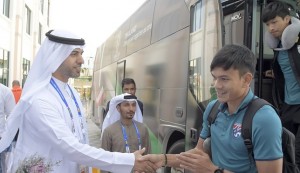 Soccer Football - AFC Asian Cup - India v United Arab Emirates - Group A - Zayed Sports City Stadium, Abu Dhabi, United Arab Emirates - January 10, 2019  India fans  REUTERS/Satish Kumar