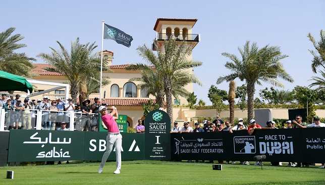 China's Haotong Li fired four eagles in his third-round 62 at the Saudi Internationalpowered by SBIA -GettyImages