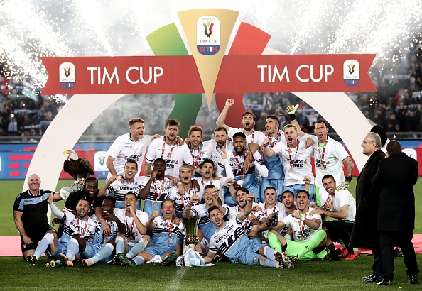 لازيو بطل كأس إيطاليا (Getty Images)